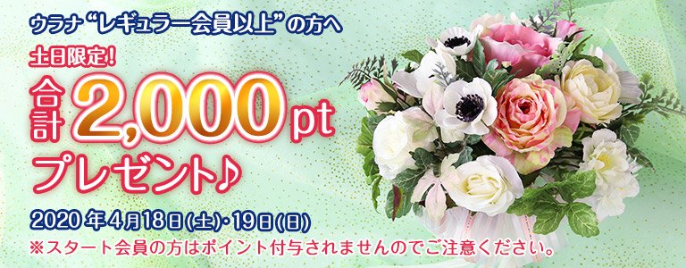 4月1,000PTキャンペーン?